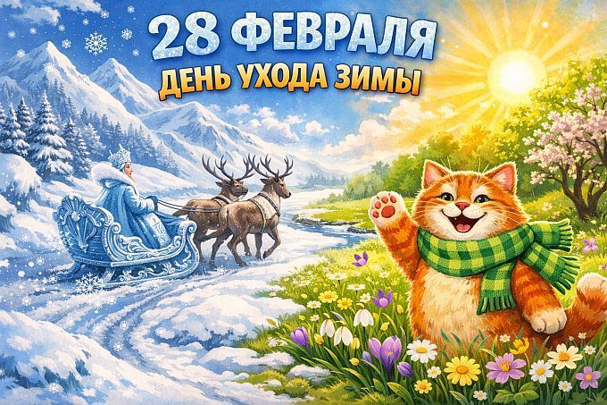 Ну всё, дождались! 28 февраля - день ухода зимы! ❄️➡️