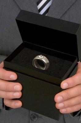 Кружка с кольцом "Предложение" (кольцо под платину)