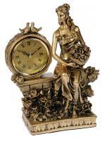 Часы из полистоуна "Девушка с цветами" (12 х 21 х 27 см )