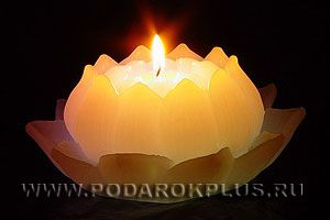 Волшебная свеча «Лотос большой» (16х7 см)