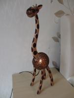 Светильник из кокосового дерева "Жираф большой" (h-60 см)