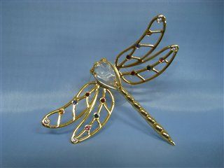 Композиция "Стрекоза на липучке" (арт. 117-007-GMX) размер 5х7 см