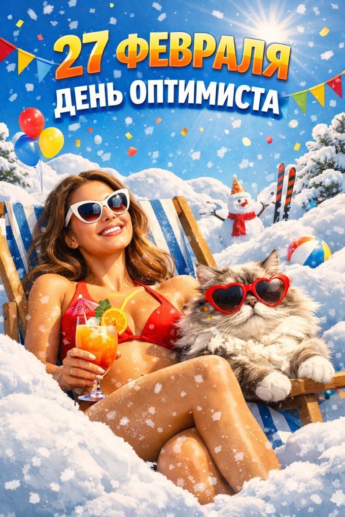 27 февраля. День оптимиста ☀️ 27 февраля. День оптимиста ☀️