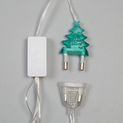 Гирлянда «Бахрома» 1.8 × 0.5 м с насадками «Шарики», IP20, прозрачная нить, 48 LED, свечение мульти (RG/RB), мигание, 220 В