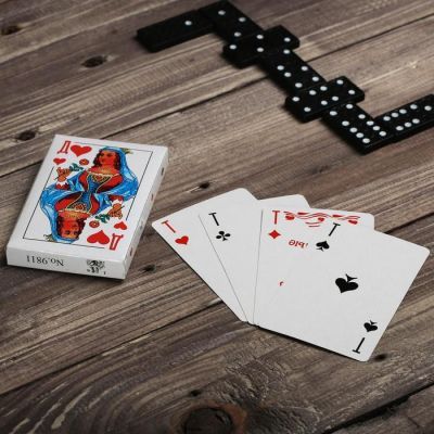 Подарочный набор 3 в 1 «23 февраля», домино, лото, карты