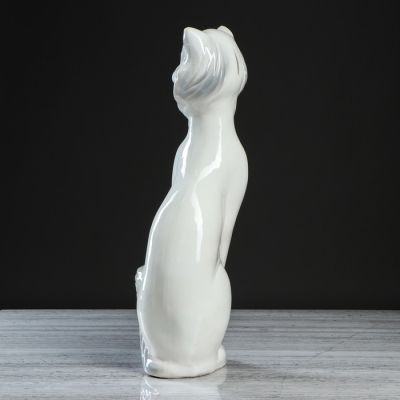 Копилка "Кошка Матильда", покрытие лак, белая, 53 см