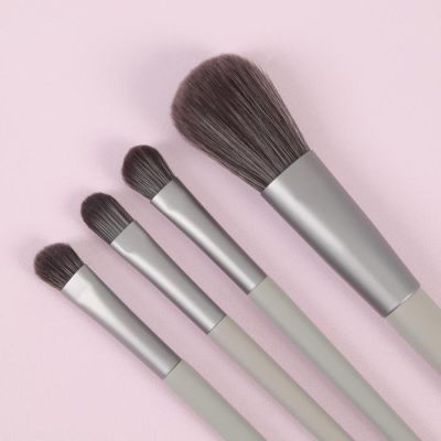 Набор кистей «Жарптица», 7 предметов, футляр, цвет серый/синий