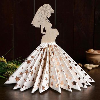 Салфетница «Невеста с букетом», 24×13×0,3 см