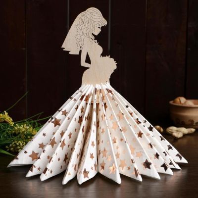 Салфетница «Невеста с букетом», 24×13×0,3 см