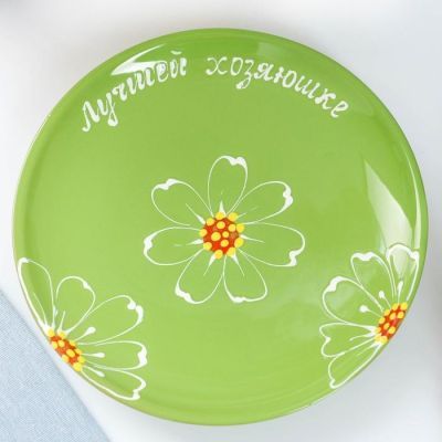 Набор для блинов "Лучшей хозяюшке" 7 предметов, зелёный