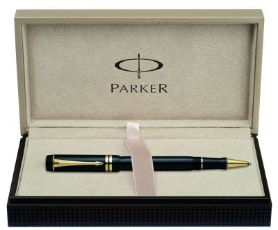 T 74 Black GT ручка роллер Parker Duofold Black GT  (арт. - S0690470)