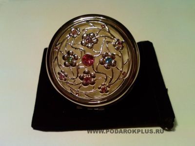 Зеркальце со стразами  ручной работы №8