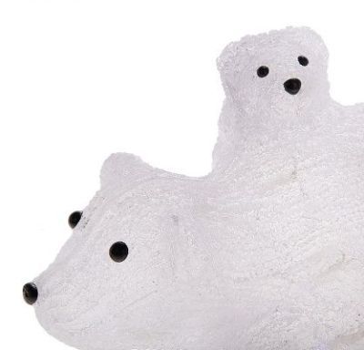 Фигура акрил. "Медведица с медвежонком" (36х17х16 см.)