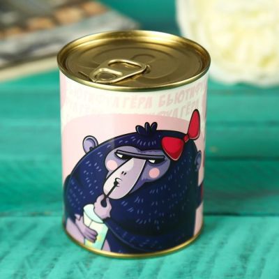 Носки в банке "Мама говорит,что я красивая" (женские р.23-25, цвет микс)