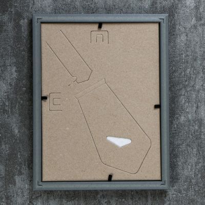 Фоторамка "Серебро матовое" пластик 15х20 см