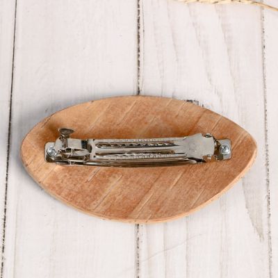 Заколка «Василек», береста