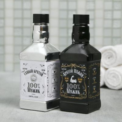 Набор "Крутому мужику" гель для душа и шампунь виски 250 мл аромат бергамот и пачули