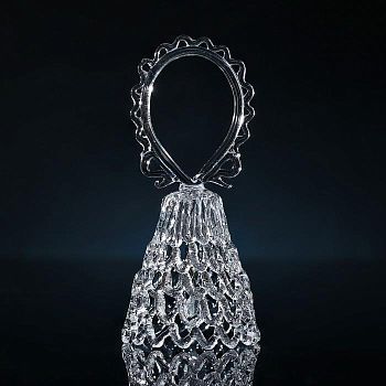 Колокольчик сувенирный «Хрустальный овал», ручной работы