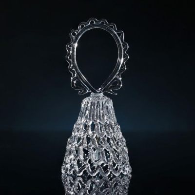 Колокольчик сувенирный «Хрустальный овал», ручной работы