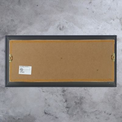 Ружье в раме, багет классика, обрез, на карте мира, 28х57 см