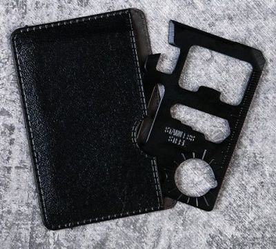 Карта выживания - мультитул (10 в 1) в открытке "Поздравляю!"