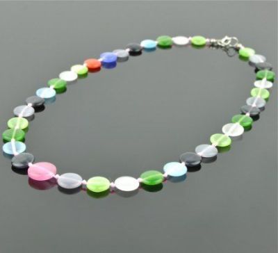 Бусы Кошачий Глаз "Рондо" арт. НКГ-11(12)-55-8