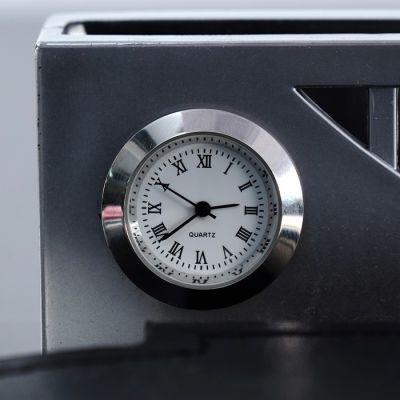 Набор настольный 7в1 (блок д/бумаги, визитница с часами, глобус d=5,5,каранд, лого, скрепки)