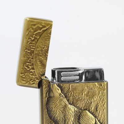 Зажигалка газовая "Волк", пьезо, 5,5x3,5 см