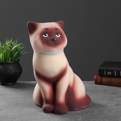 Копилка "Кот сиамский" 30см, МИКС