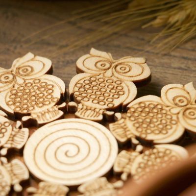 Подставка под горячее «Сова», D=11 см, можжевельник