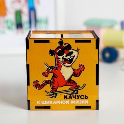 Копилка деревянная "Кинь донат"