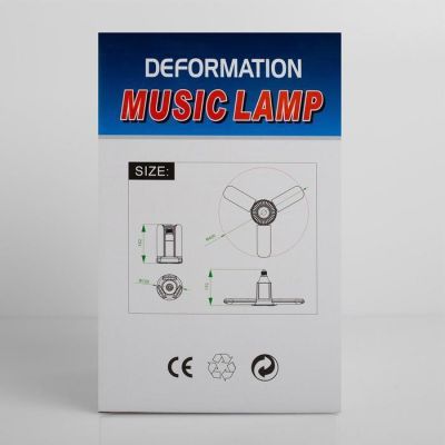 Световой прибор «Лопасти» 17 см, Е27, динамик, пульт ДУ, свечение RGBW