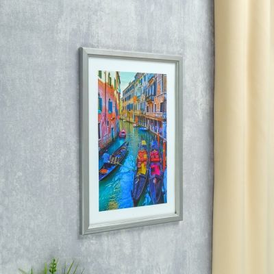 Фоторамка 21х30 см (7N92) серебро