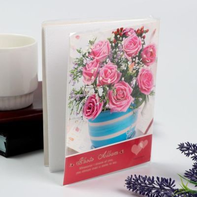 Фотоальбом на 36 фото 10х15 см "Букет цветов", микс