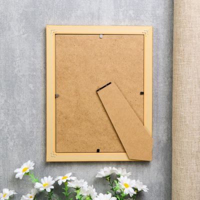 Фоторамка пластик 15х20 см "Золотые витки на карамельном" 22,8х17,8х1 см