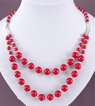 Бусы прес.Коралл "Дарина" арт. П377