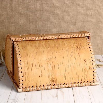 Хлебница «Натуральная», 27×22×14 см, береста