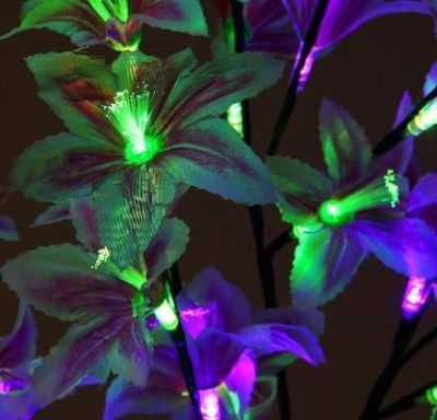 Светодиодный куст "Лилия фиолетовая" улич. (0,85 м.)