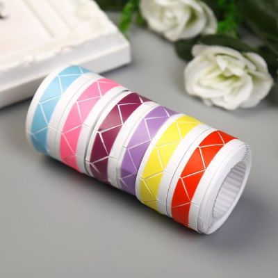 Набор уголков с кармашком для фотографий 250 уголков "Цветные" набор 6 шт  2мх1,03 см