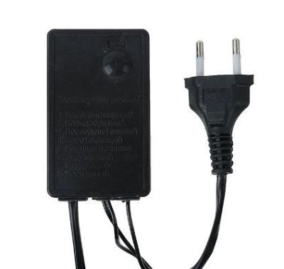 Гирлянда уличная "Метраж" с насадкой "(шарики 1,5 см", 20 м, нить тёмная, синий)