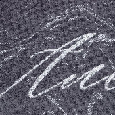 Полотенце именное махровое Этель "Алексей" серый, 50х90см, 100% хлопок, 420гр/м2