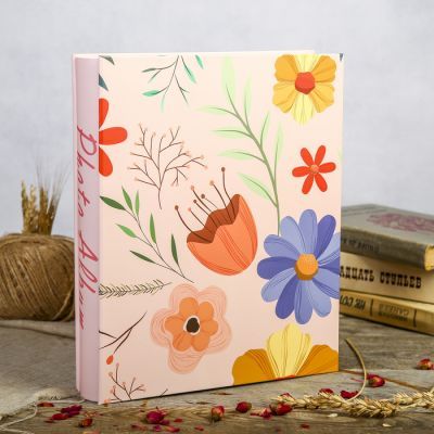 Фотоальбом на 200 фото 13х18 см "Полянка" в коробке 30х26х6 см