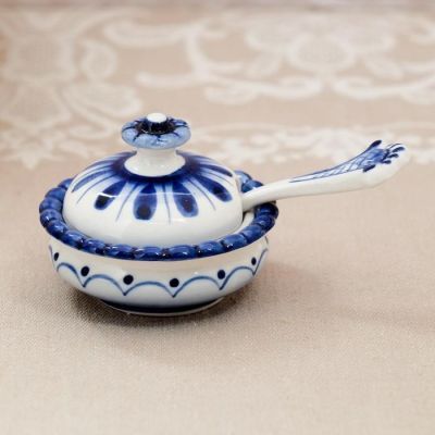 Набор для специй "Кошки новые", гжель