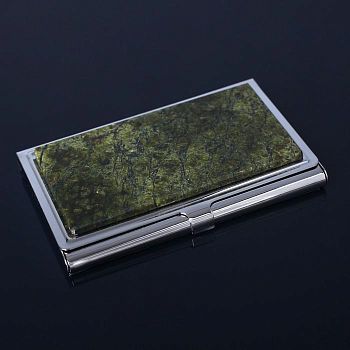 Визитница "Империал", 9,4х5,7 см, змеевик