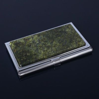 Визитница "Империал", 9,4х5,7 см, змеевик