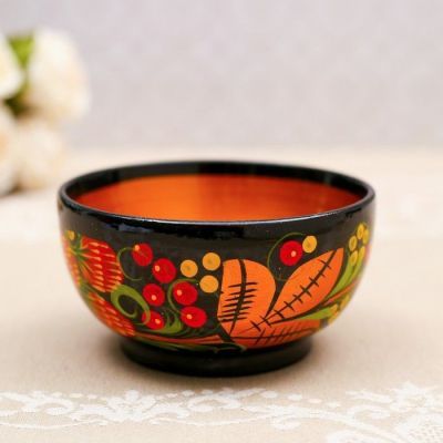 Салатник, малый, 11×5 см, хохлома