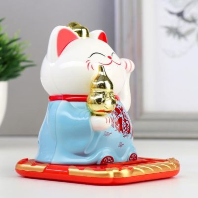 Маятник "Кот баюн с иероглифами карьера, решимость, долголетие"