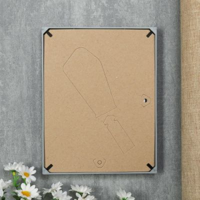 Фоторамка пластик L-2 15х21 см, серебр. мет., с небьющимся стеклом