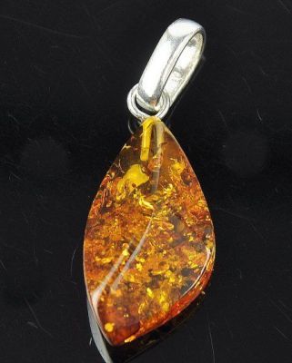 Кулон Янтарь "Золотой дождь" арт.ЯК-105