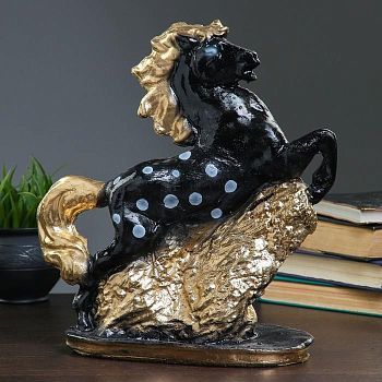 Копилка "Конь" 34х33см черный